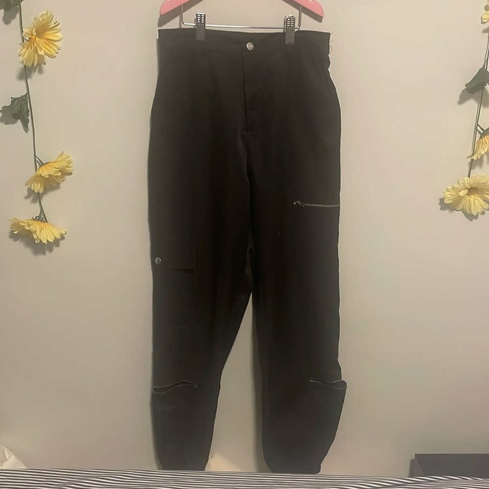 multi zip cargo pants